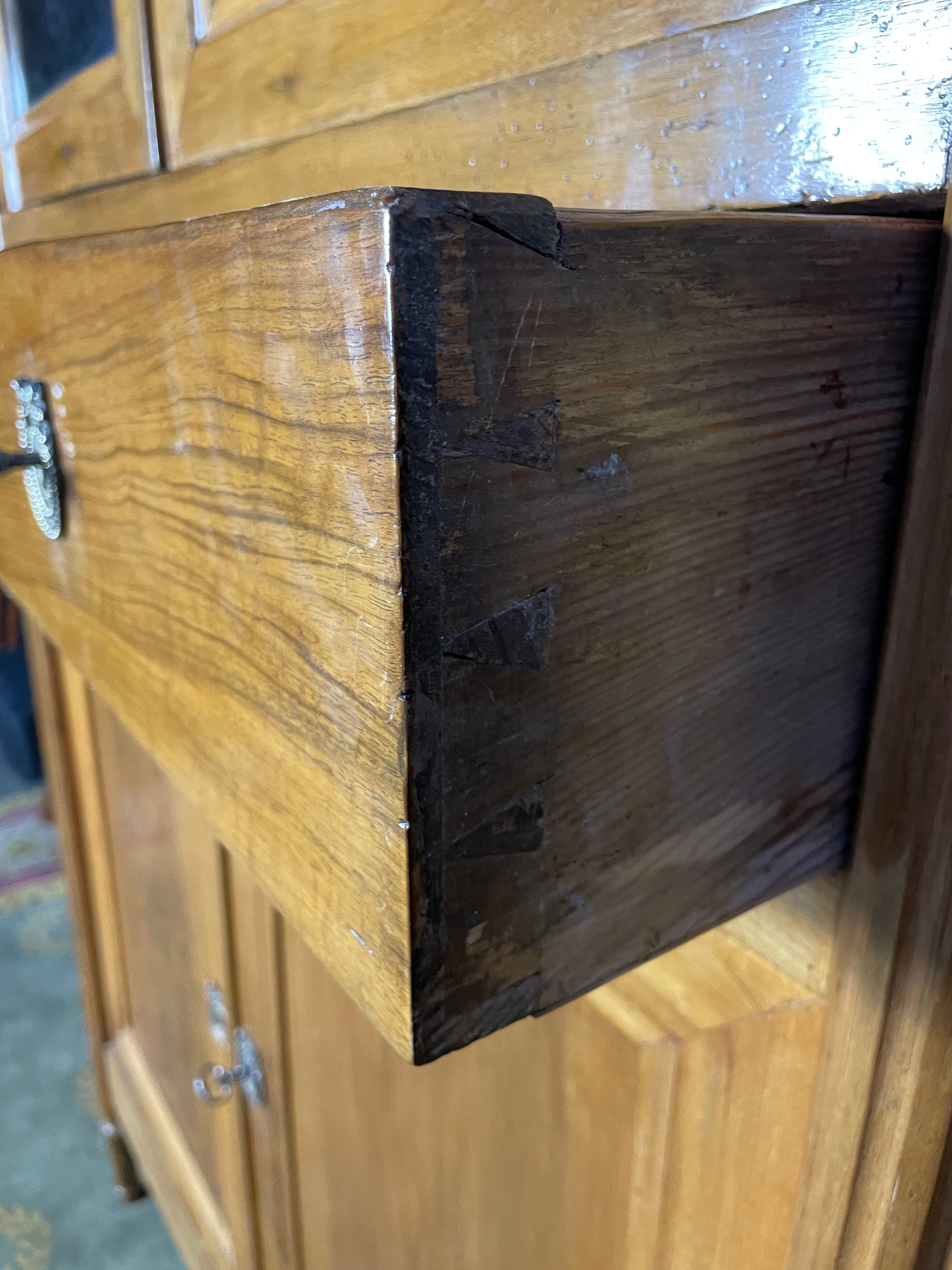 Louis XVI period buffet in restored blond walnut 18th