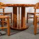 Ranier Daumiller dining room set with 4 chairs and round dining table