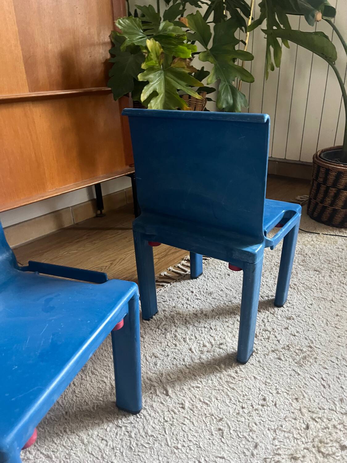 Pair of Sistema Scuola Kartell children's chairs