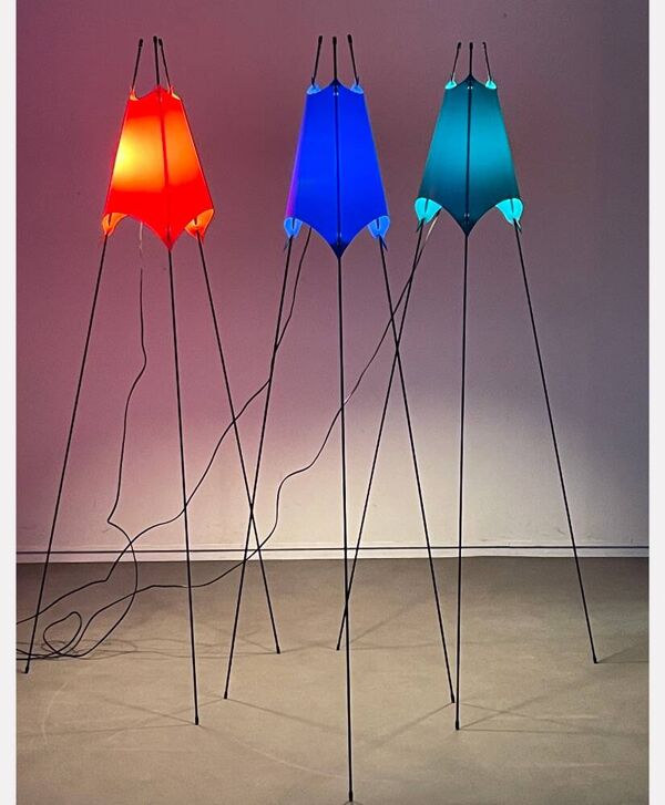 Lampadaire Dahu par Jérôme Lart, vers 1990