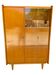 Large wardrobe / Vintage 1960s / 1970s wardrobe with glass doors & drawers