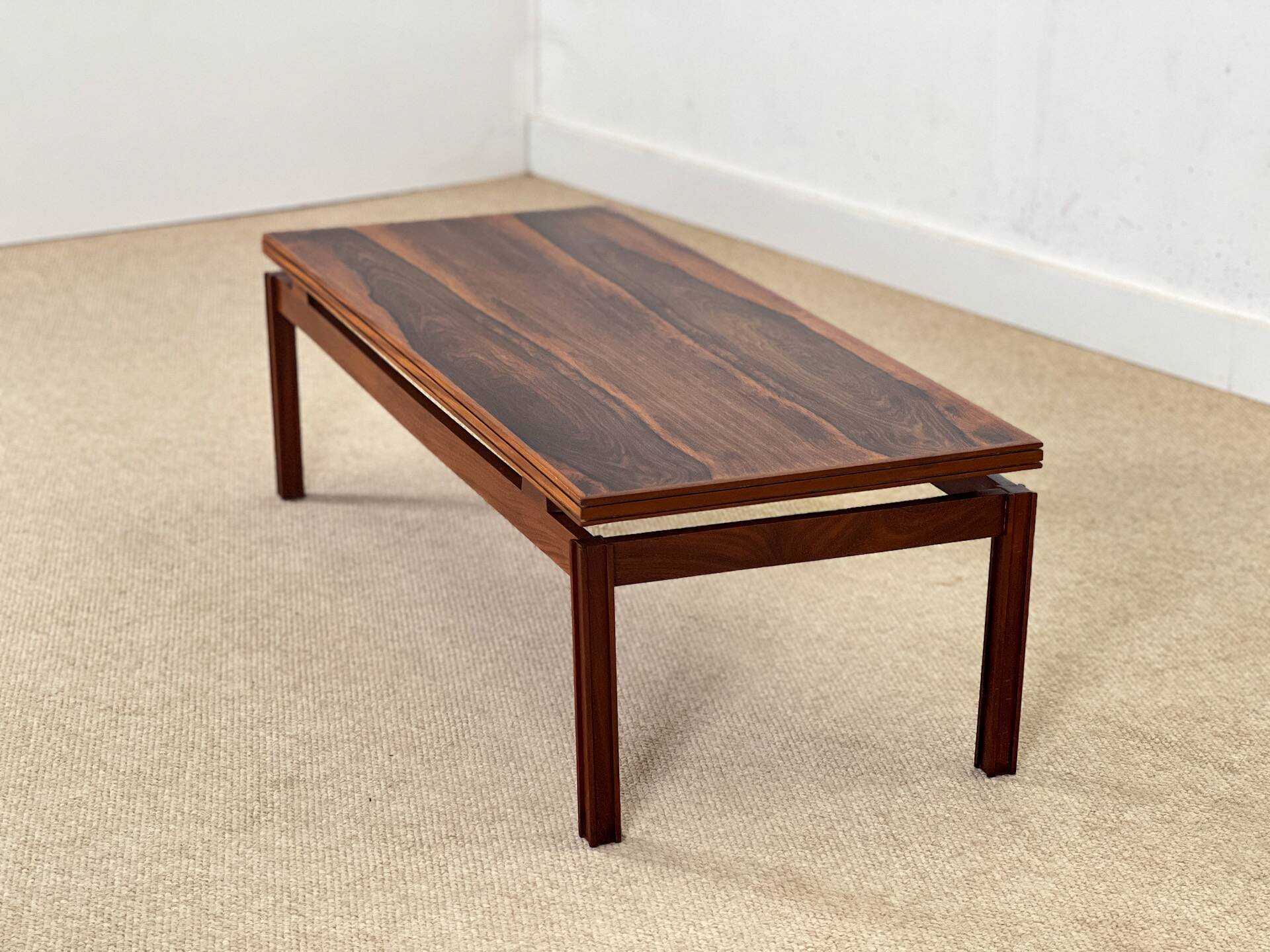 Table basse danoise en palissandre, années 1960