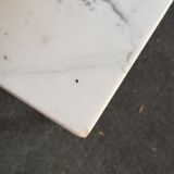 Marble and chrome coffee table, 1970