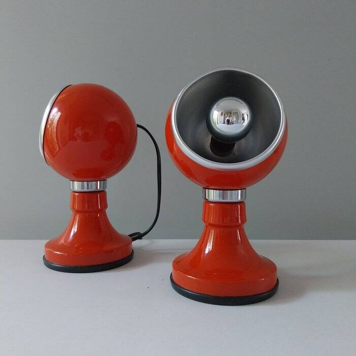 Paire lampes de tables vintage italiennes