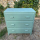 Commode vintage 1950 vert Fumé
