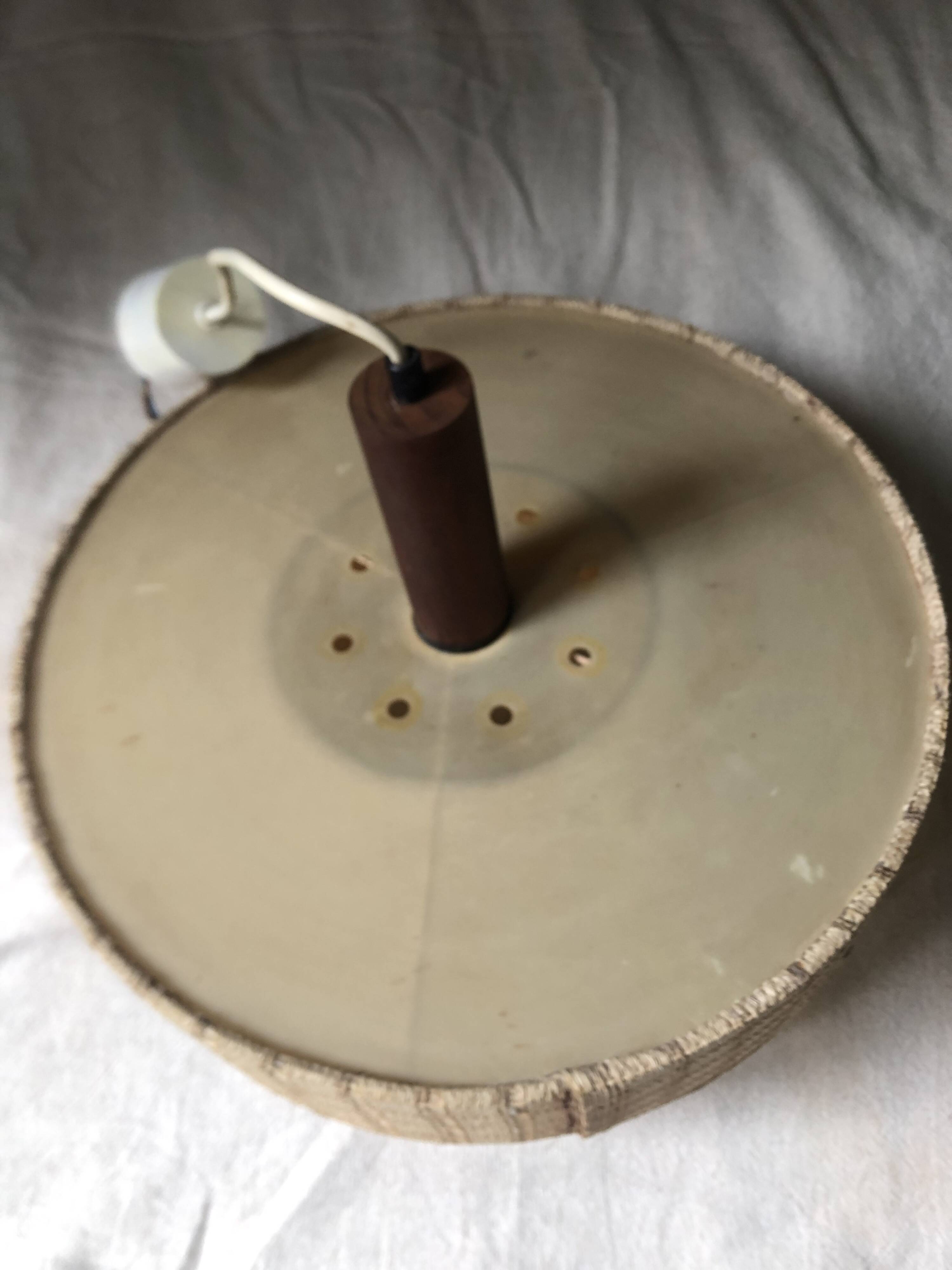 Scandinavian teak pendant light from the 60s/70s vintage