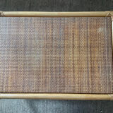 Rattan coffee table from the 70s
