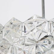 Kinkeldey suspension in chrome and crystal glass, Germany, 1970s.