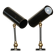 2 wall lights in the style of Gino Sarfatti for Arteluce, 1950s.