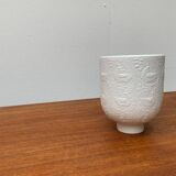 White porcelain candlestick from mid-century by Bjørn Wiinblad for Rosenthal.