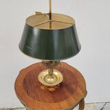 Selette pedestal side table Louis XV style with decorated marquetry and rosewood - 1900s