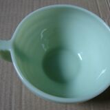 Set of 8 vintage cups in pale green opaline.