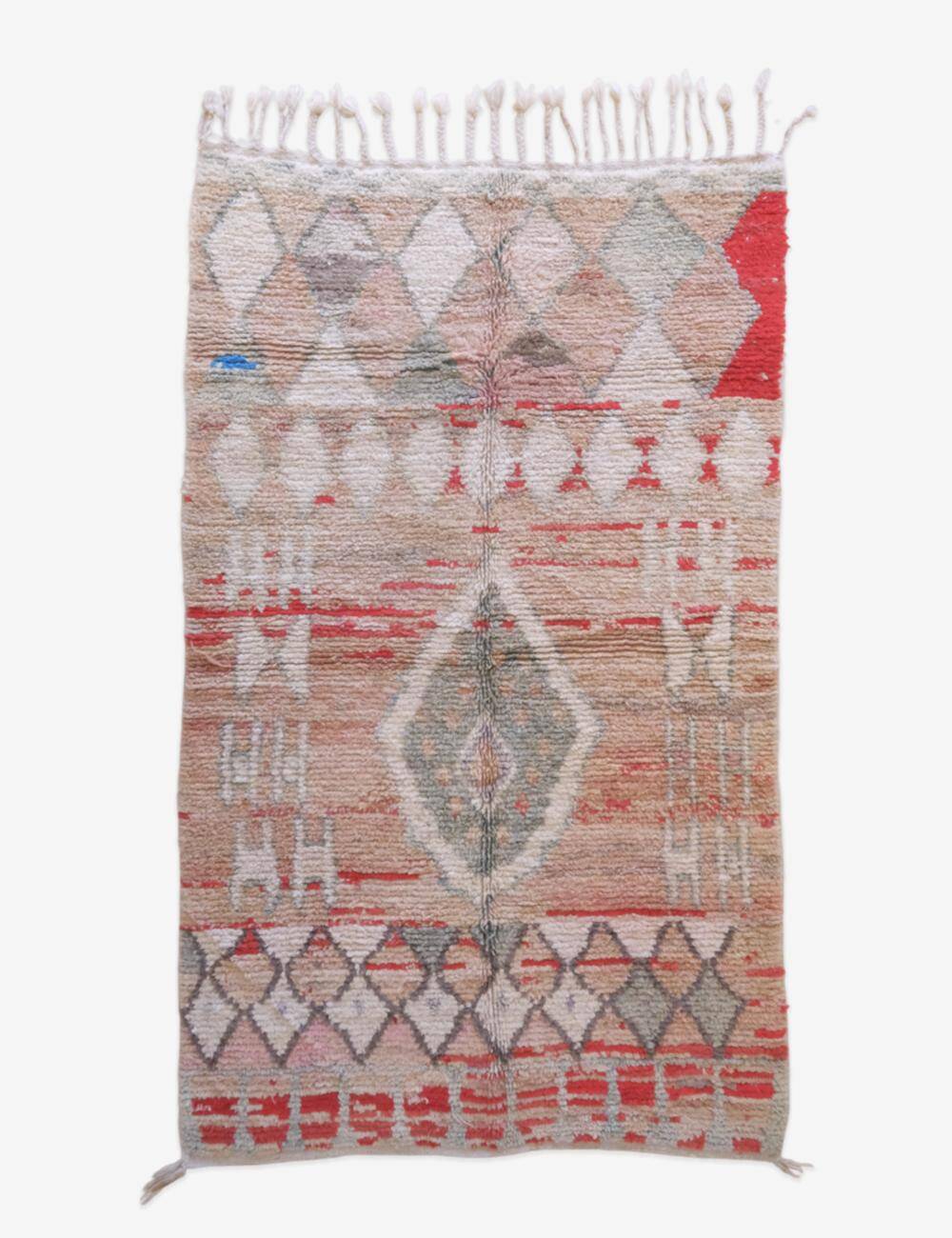 Neutral Berber Rug - 257 x 155 cm