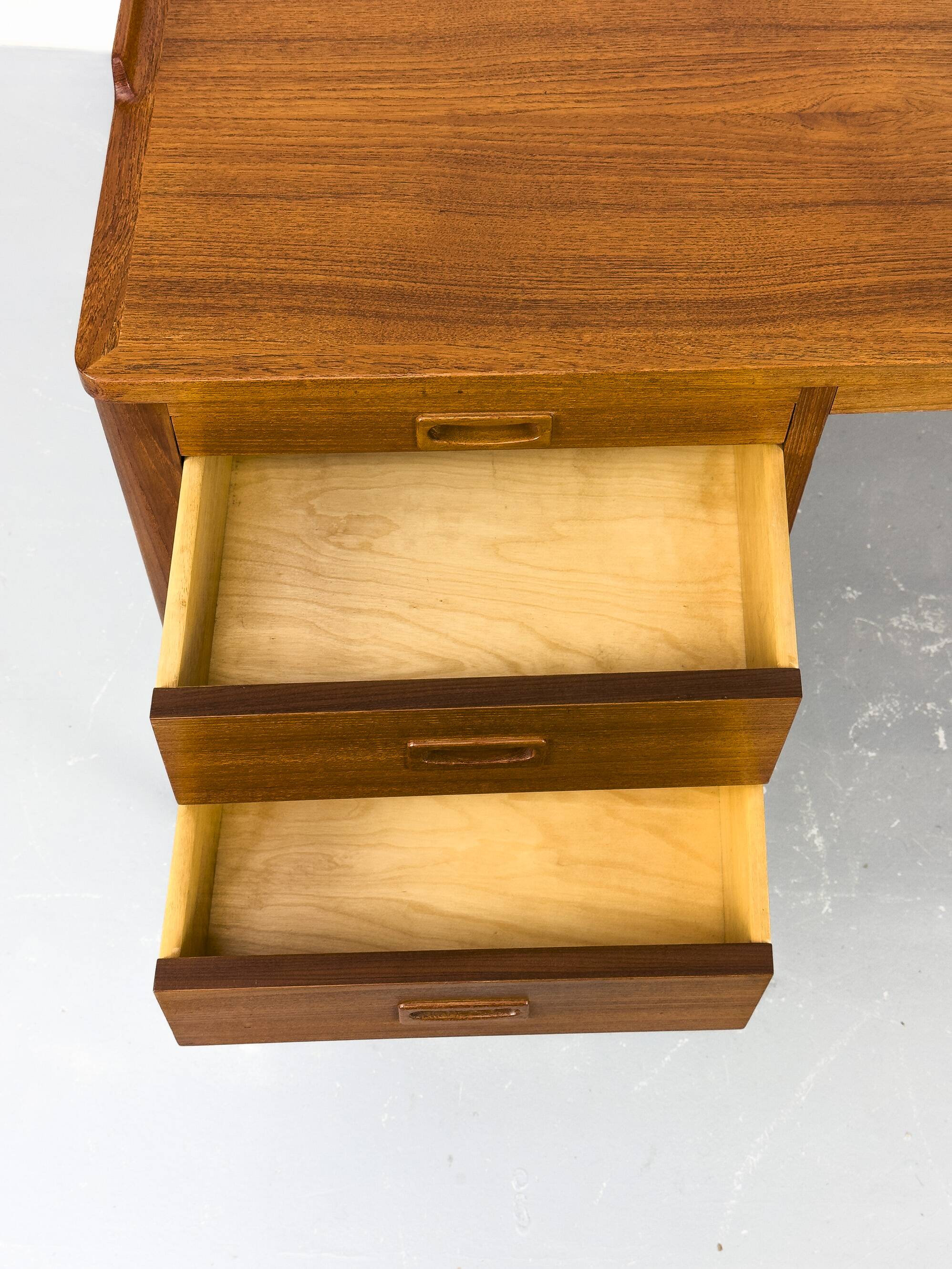 Mid-Century Modern Teak Desk attributed to H. Brockmann Petersen, 1960s