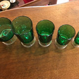 55 green glasses from the 70s