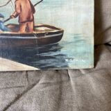 Old marine painting signed