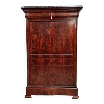 Parisian Secretary Louis Philippe era in mahogany around 1830