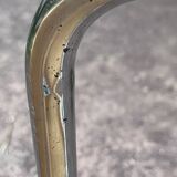 Wooden chair with caning in the style of Marcel Breuer.