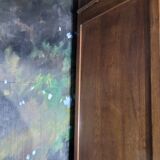 Large solid oak library