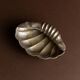 Argent metal ashtray in shell shape with feet – 1960s Italy vintage decor, gift idea for her