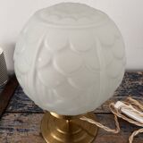 Art Deco globe table lamp