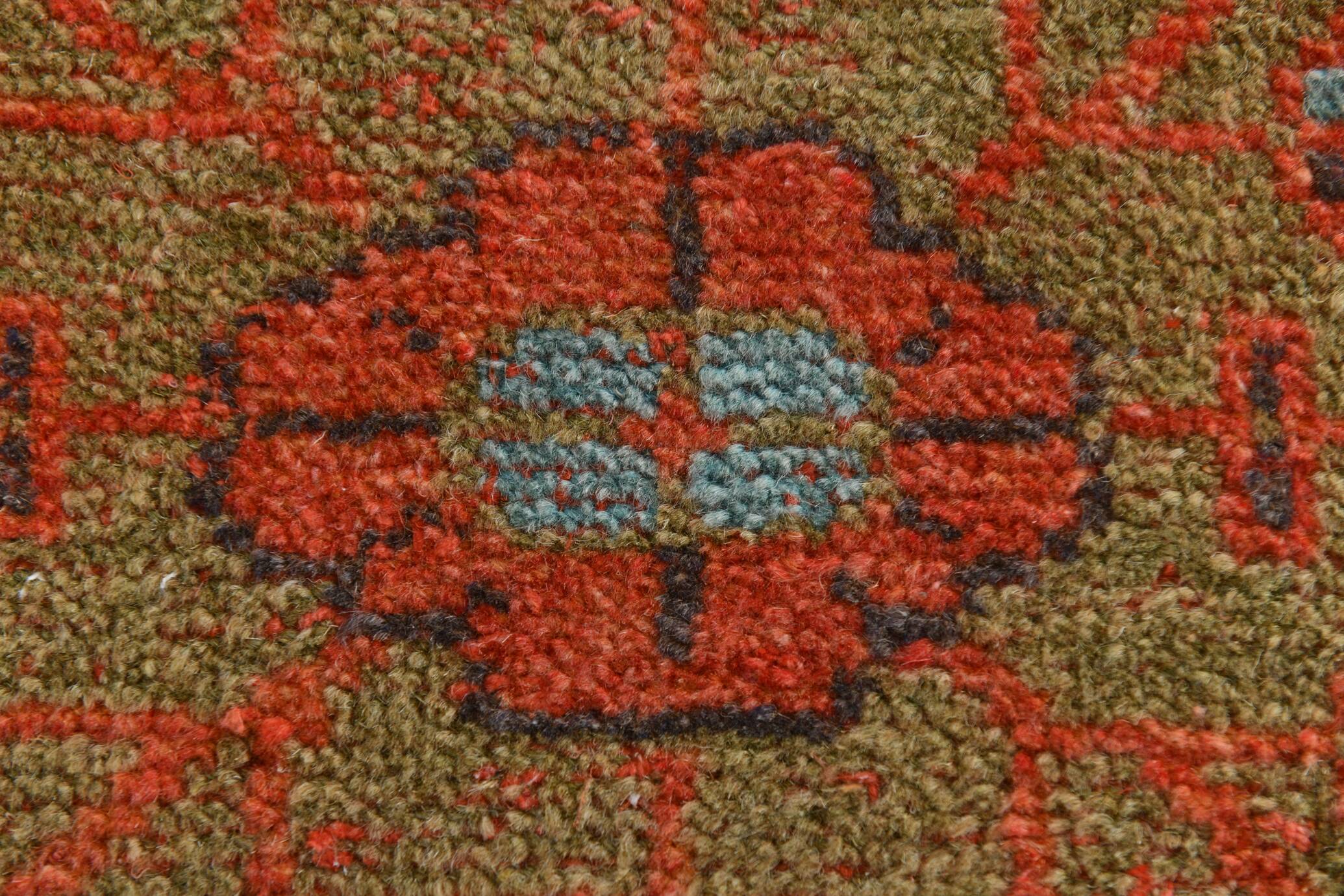 3x9 Pumpink Orange Vintage Turkish Runner Rug, 78x288Cm SK 23570