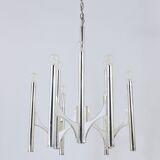 Mid-Century Lustre Gaetano Sciolari Sirius Silvered, Lightolier, Italy