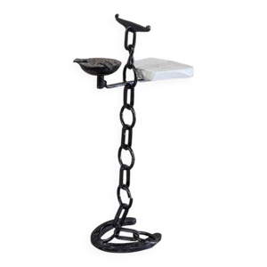 cendrier en fer forgé