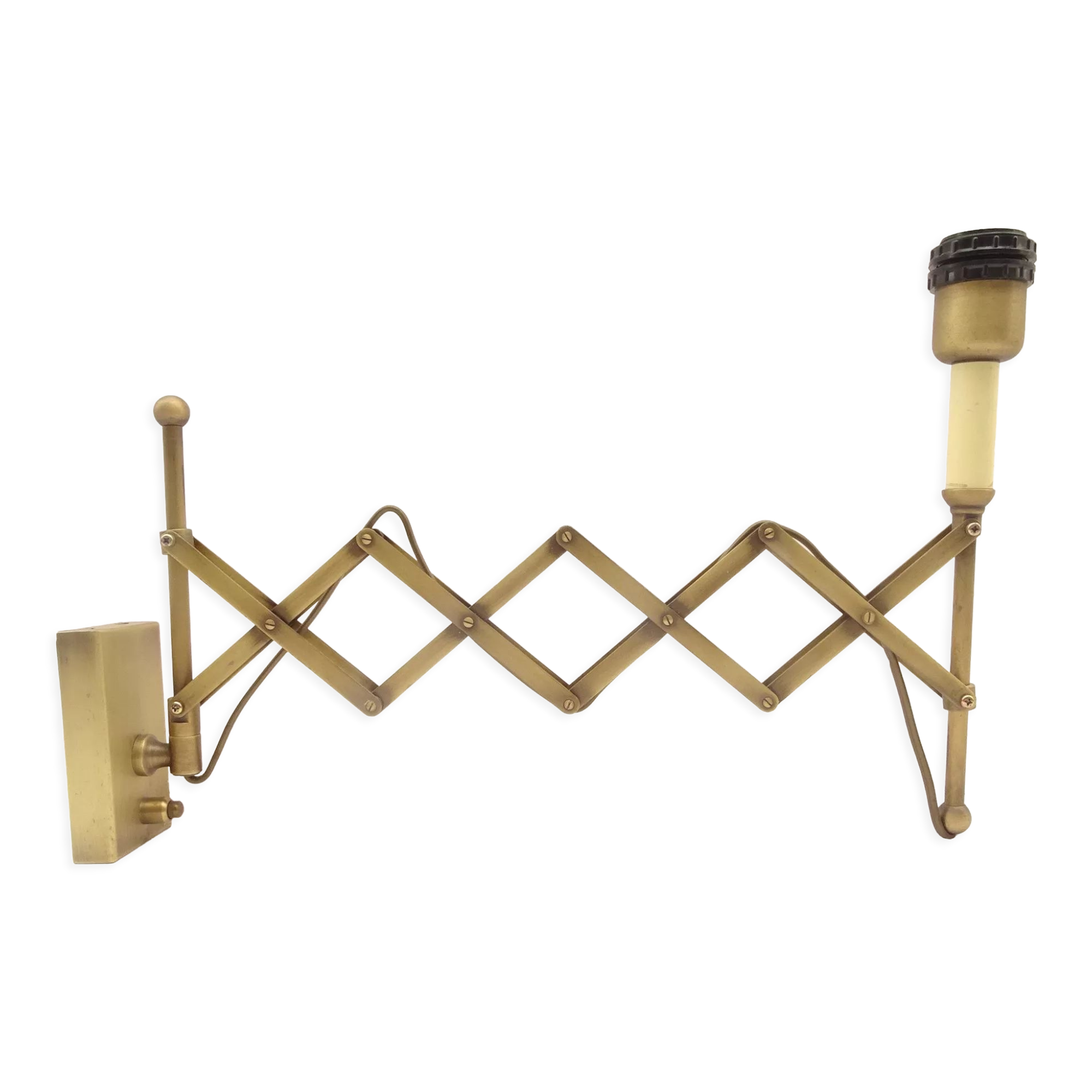 Brass Scissor Wall Lamp