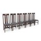 Ingram chairs by Charles Rennie Mackintosh for Cassina, 1980s, set of 6.