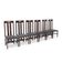 Ingram chairs by Charles Rennie Mackintosh for Cassina, 1980s, set of 6.