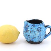 Pot à lait en céramique Emaux des glaciers, Atelier du Cyclope