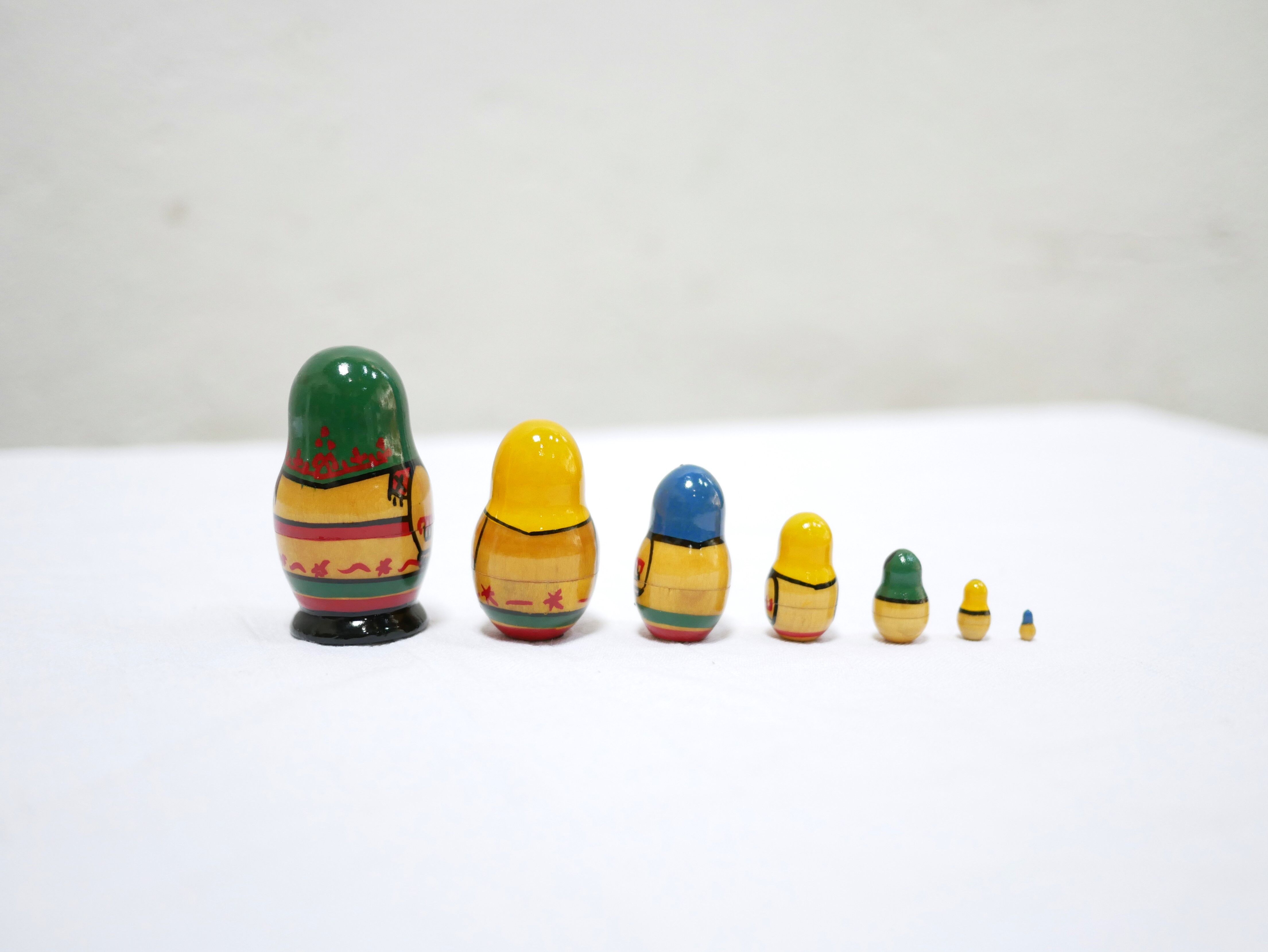Vintage Russian Matryoshka wooden dolls