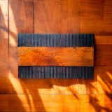 Vintage side table in solid Acacia