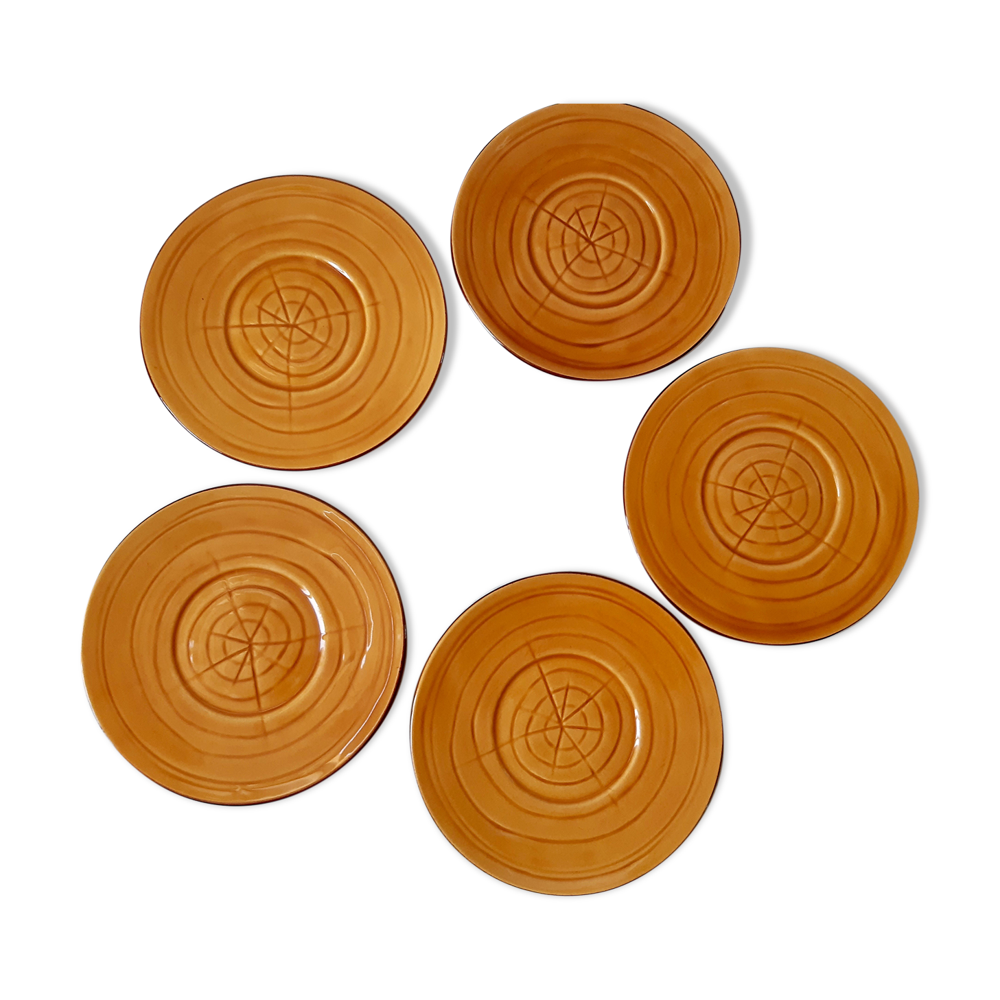 Set of 5 dessert plates Vallauris