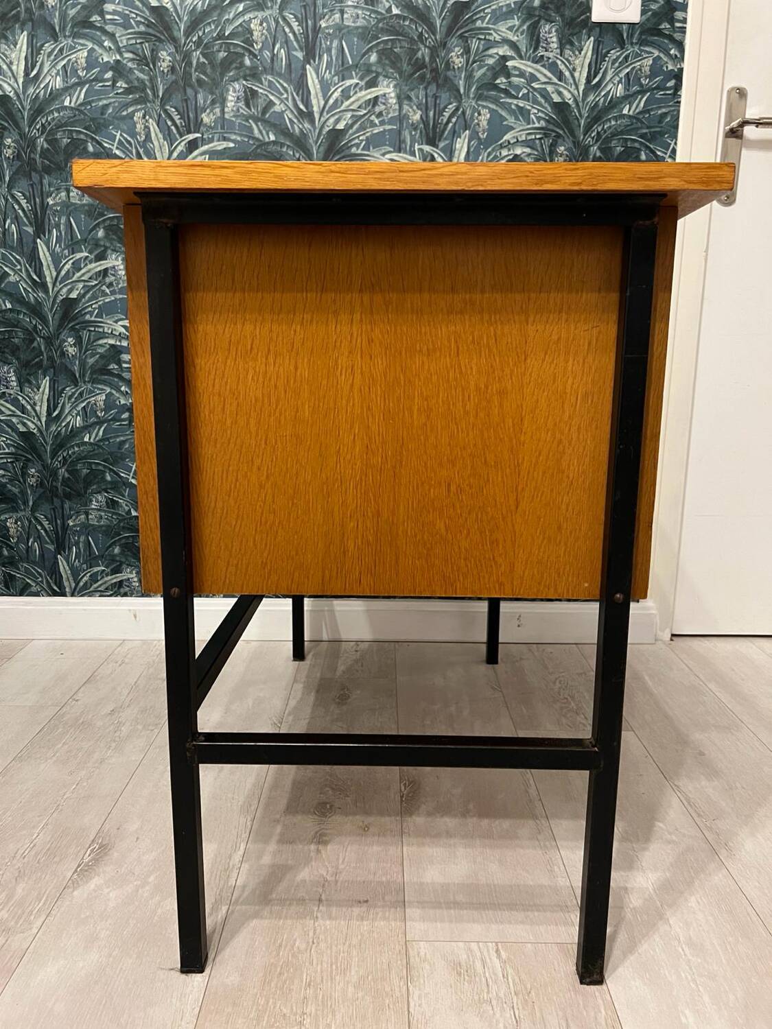 Vintage light oak desk 50s/60s