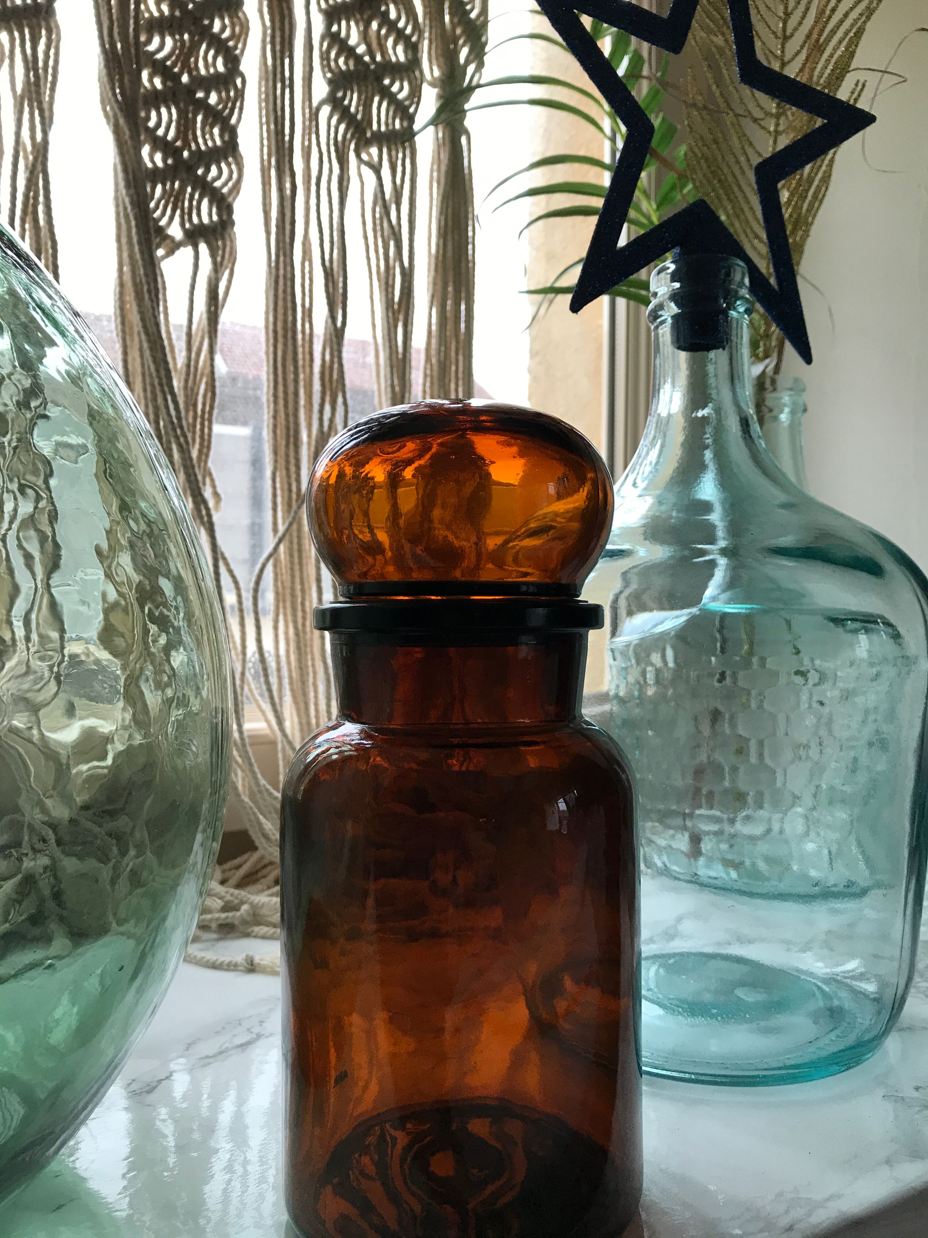Apothecary jar-bottle