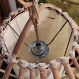 Pair of rattan suspensions 1960s-1970s