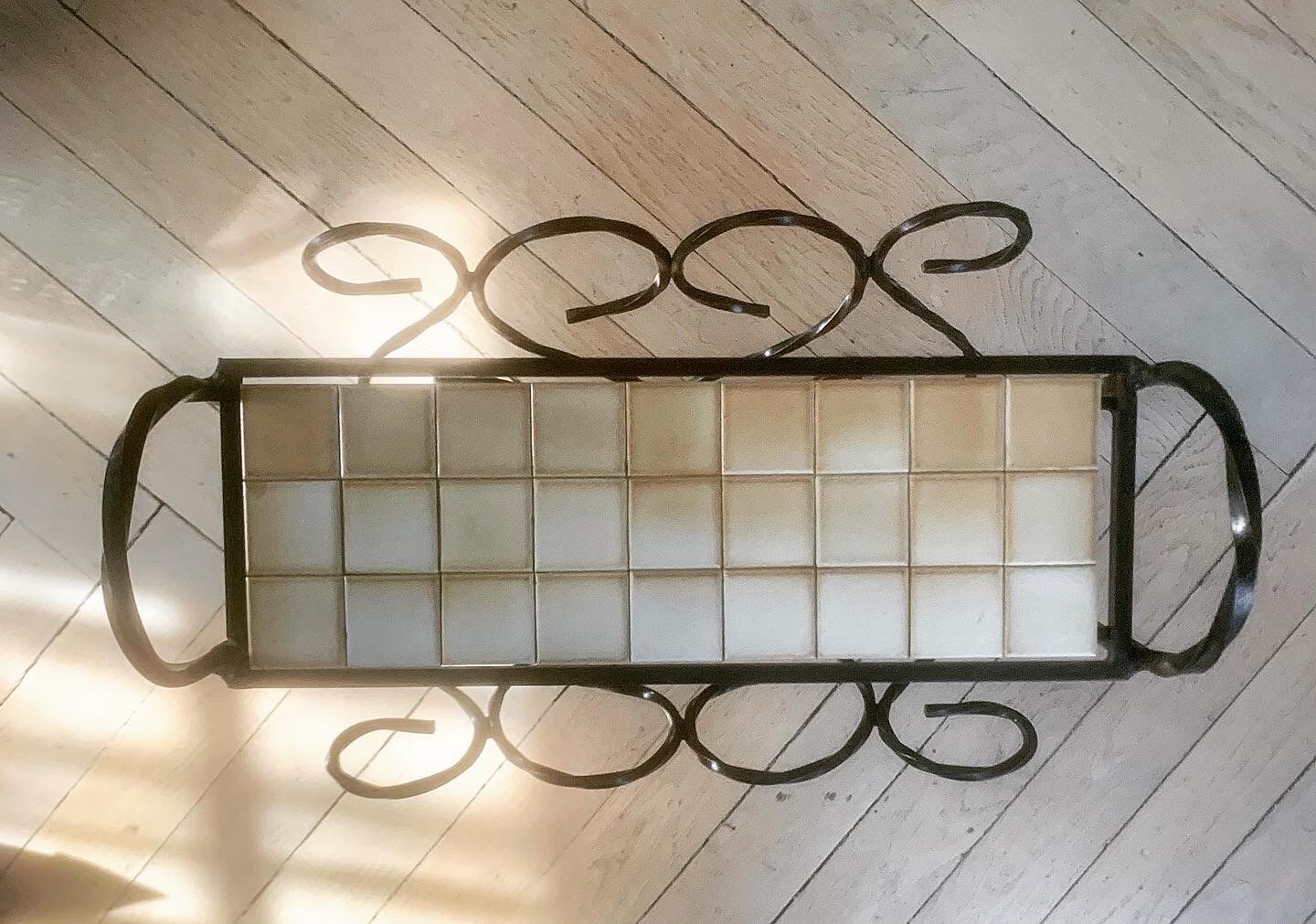 Wrought iron magazine rack