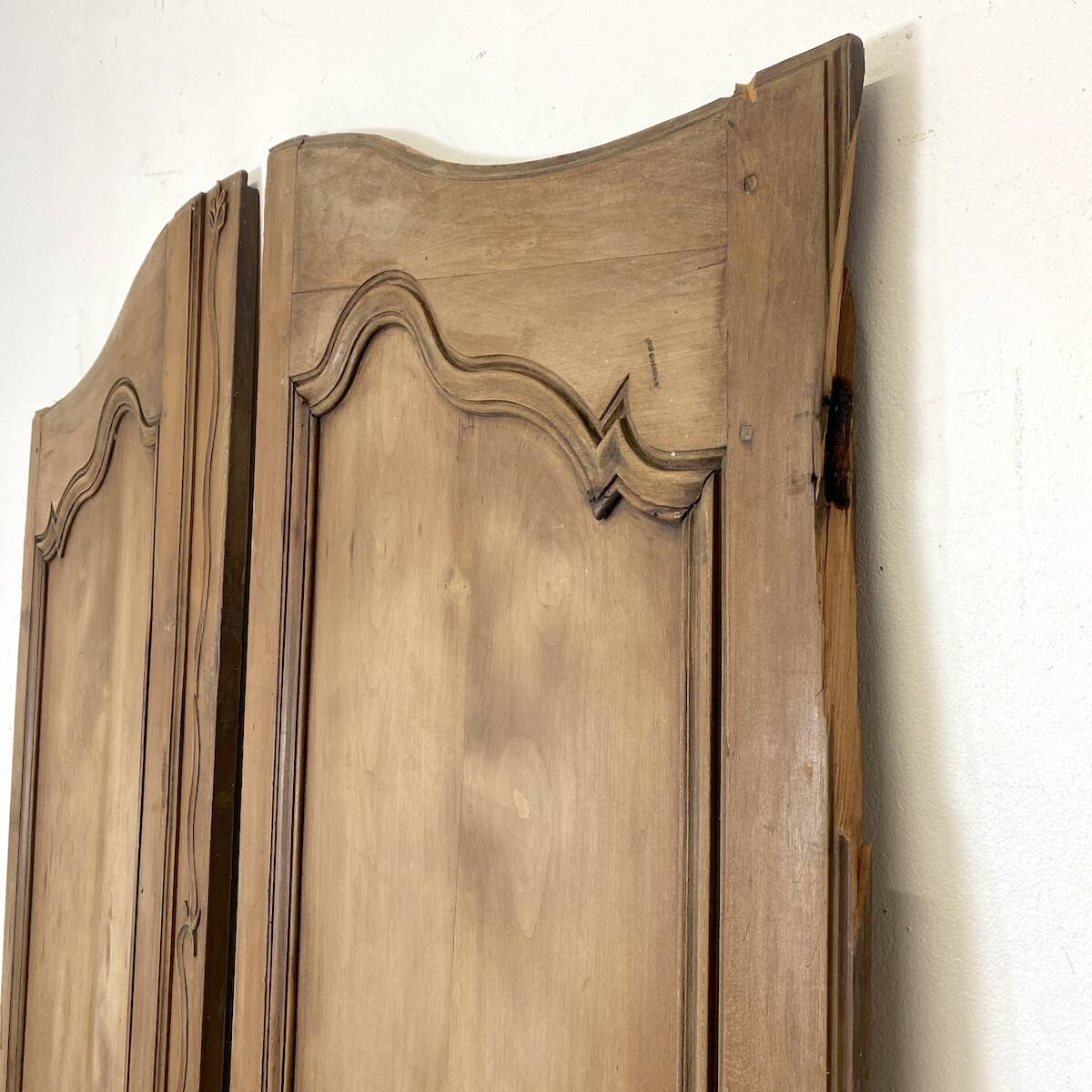 Pair of 19th century oak cabinet doors