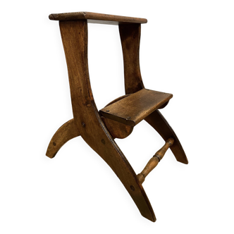 Small folding step stool from the 19th century