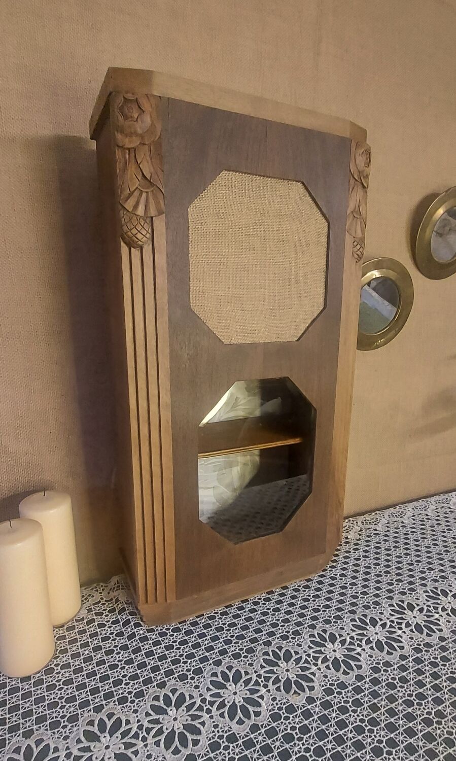 Art Deco kitchen storage cabinet