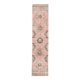 Tapis de couloir oriental vintage rose bleu foncé 3 x 12