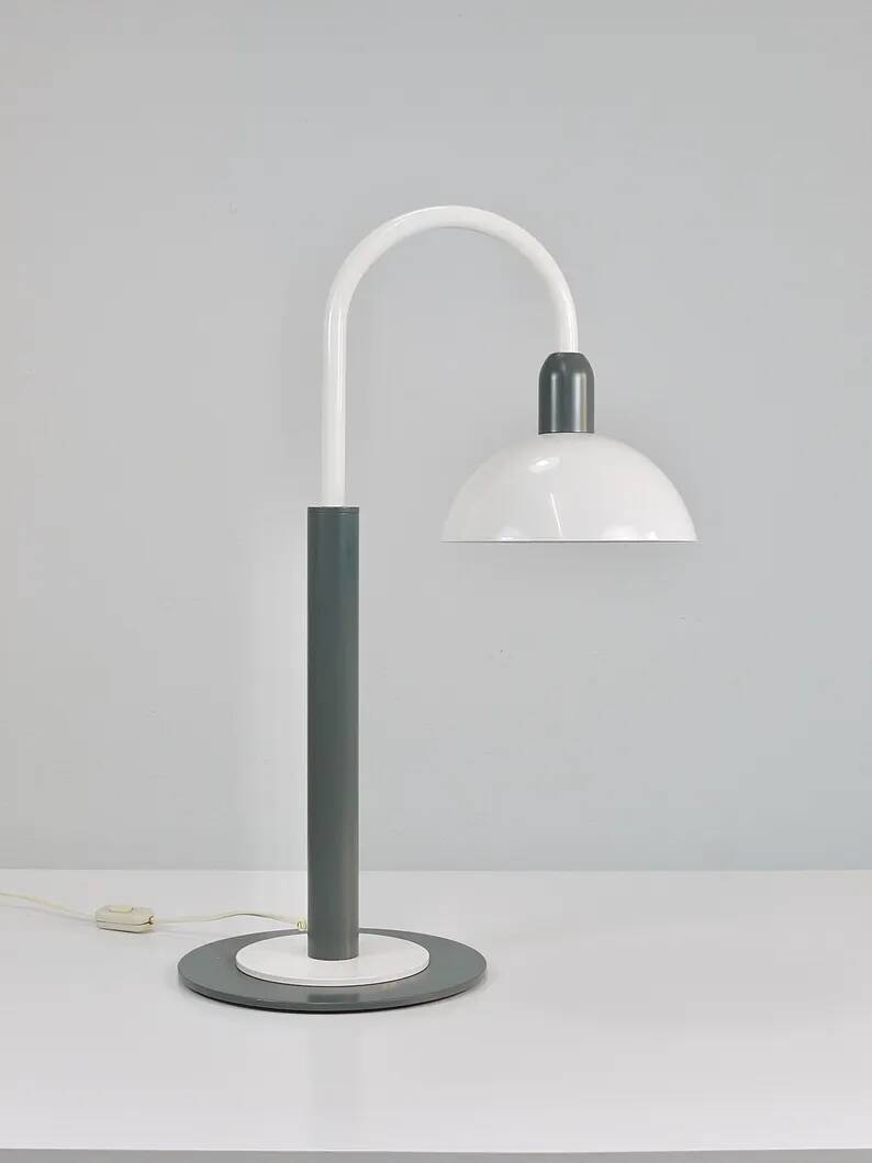 2 Postmodern 1980s Memphis Style Uplighter Floor Lamps, Torchiere, Italy, 1980s