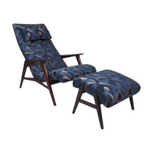 chaise longue avec ottoman