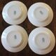Lot 4 assiettes plates vert feuillage Réjane Saint Amand