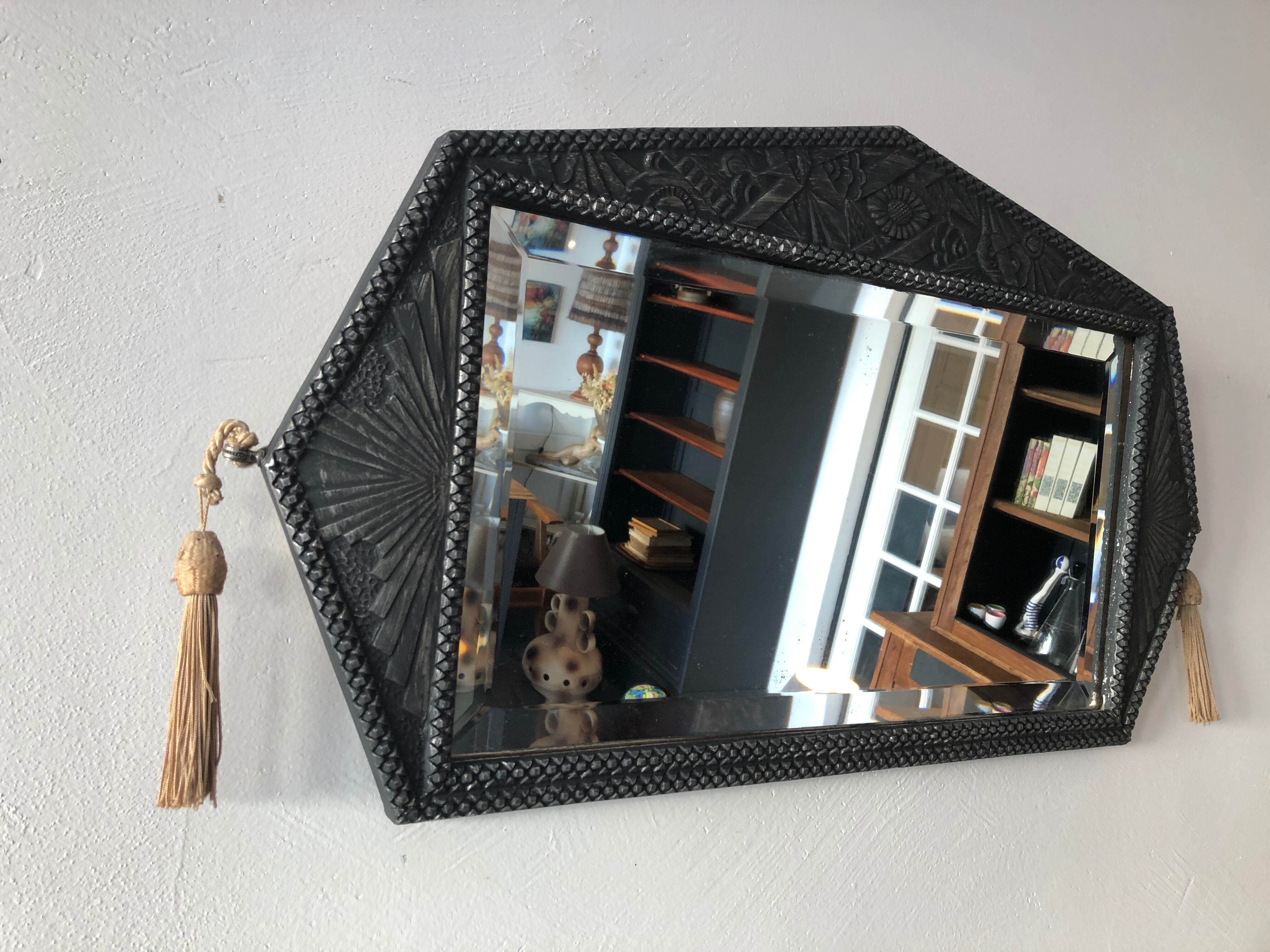 Miroir art déco - 75x41cm