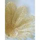 Venetian Amber ” Leaves Graniglia” Murano Glass Flush Mount