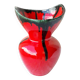 Vase rouge céramique