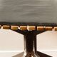 Handcrafted chair, laminated wood and leather